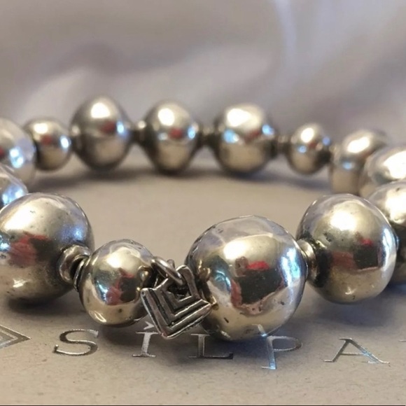 Silpada Sterling Silver Atmospheric Oxidized Beaded Bracelet B1998 - Picture 10 of 16